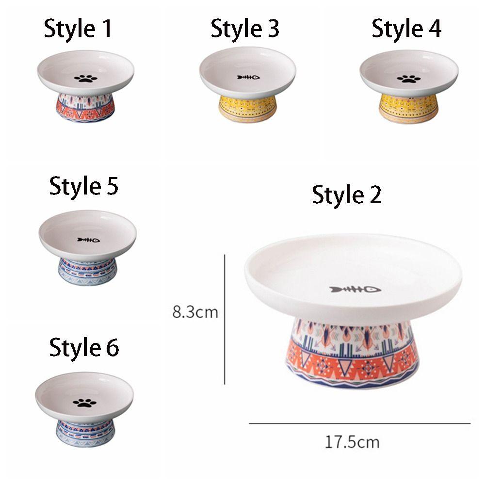 Cute Pet High Foot Bowl Creative Pet Drinking Feeder Dog Food Feeding Basin  Water Container