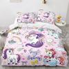 Cartoon Rainbow Unicorn Bedding Set Unicorn Sets Single Double Queen Twin Full Size Duvet Cover Girls Soft Duvet Cover