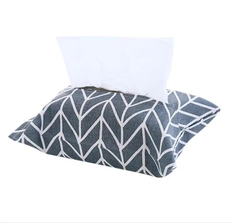 

Cute Cartoon Tissue Box Napkin Paper Container Napkin Case Cotton And Linen Home Decoration Paper Towel Home Car E