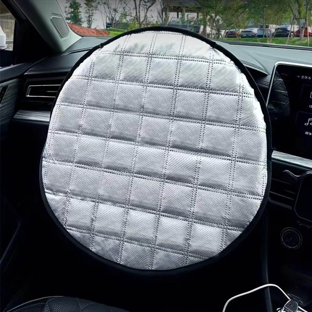 Foldable Auto Steering Wheel Sheath Aluminum Foil Steering Wheel Cover  Car Interior Accessories
