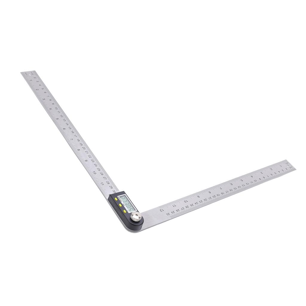 0‑300mm Digital Protractor Portable Stainless Steel LCD Angle Finder Ruler for Woodworking