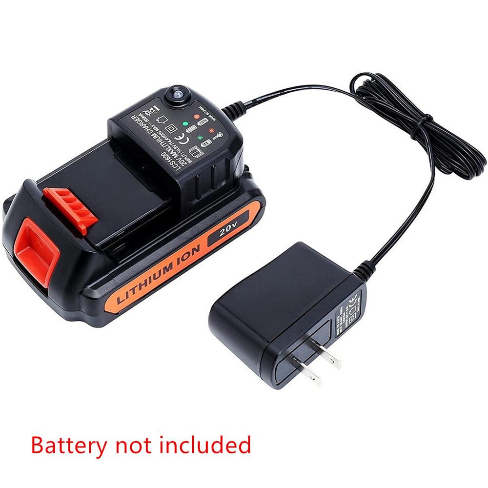 20V Lithium Battery Charger Max Output 500mA For Black and Decker Battery LBX20