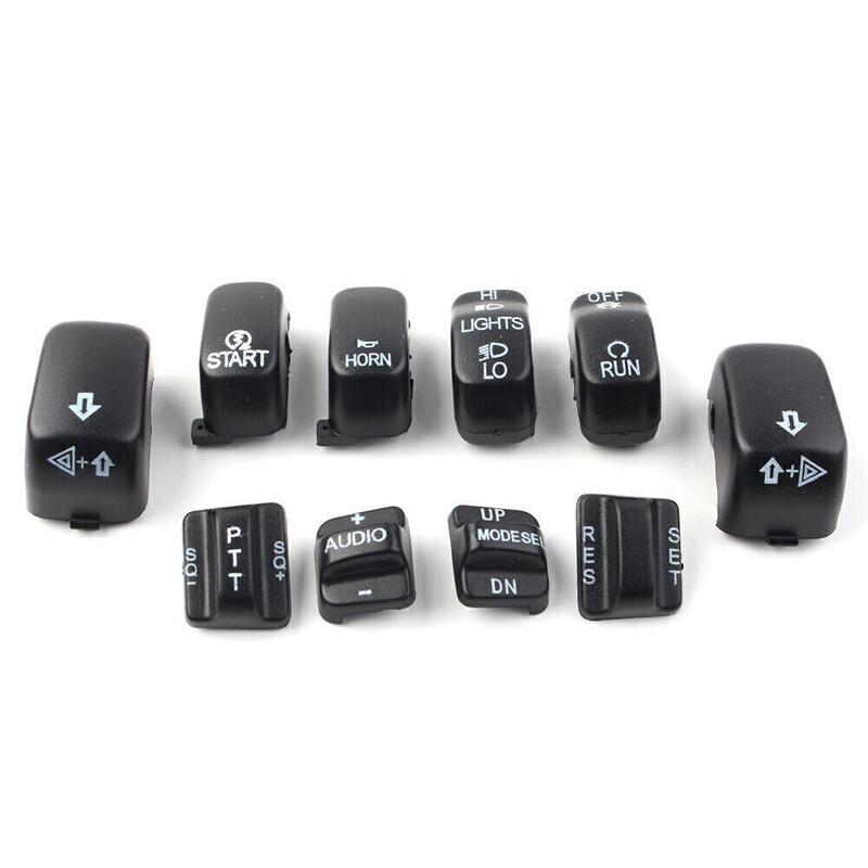 10x Switch Covers Cap Button Fit For Harley Sportster Softail Dyna 1996 1997-13