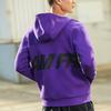 Anta Basketball Series Letter Print Knit Hooded Jacket Men Jackets Persian-Purple 152211708-4
