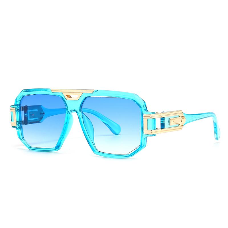Esportazione Transfrontaliera Nuovi Occhiali da Sole da Uomo Moderni Retro con Montatura Grande Stile Ins Street Style Marca Grande Inchiostro