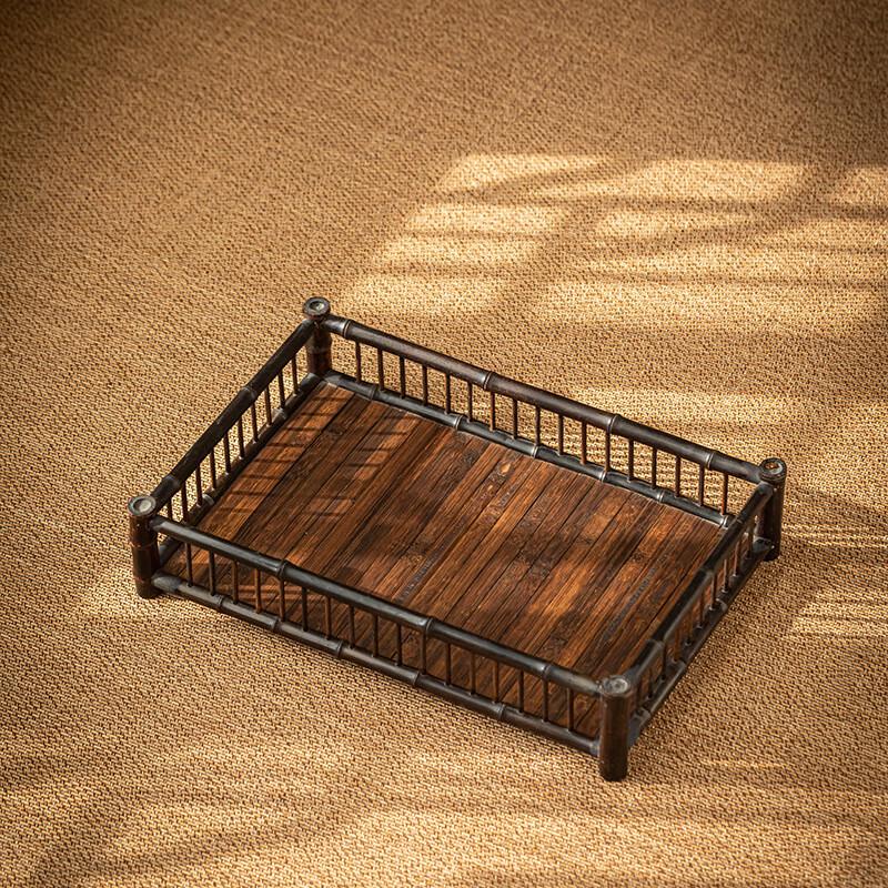 Purple Bamboo Tea Tray