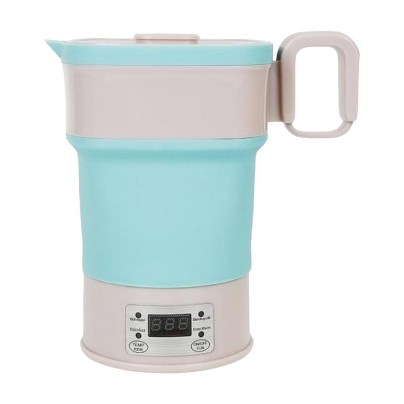 Silicone Electric Kettle 800ML Heating Kettle Foldable Kettle Silicone Texture for Rapid Heating for Home and Travel