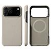 for Magsafe Case for iPhone 17 Air 15 16 Pro Max 17Pro Lychee Natural Cowhide Leather Magnetic Protector  Phone Back Cover
