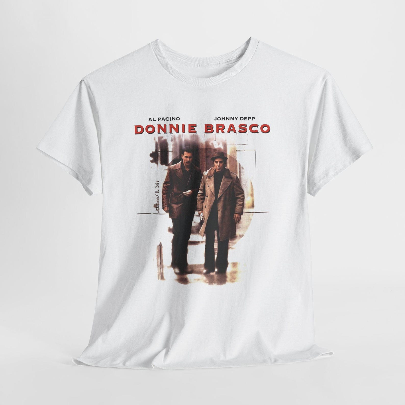 Donnie Brasco Movie Al Pacino Men s White Tees T-Shirt Size S-5XL M