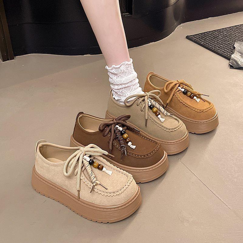 Loafers Single Shoes Boken Summer and Autumn New Casual Muffin Women's Shoes Platform Heightening Birken Shoes Board Shoes 2025