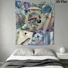 Bridgerton Wall Tapestry Aesthetic Wall Hanging Printed Fabric Blanket Decorative Tapestries for Bedroom Living Room Home Decor