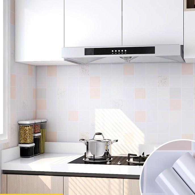 Kitchen Oil-Proof Sticker Waterproof Self-Adhesive High Temperature Stove Wallpaper Toilet Bathroom Tile Renovation Wall Sticker