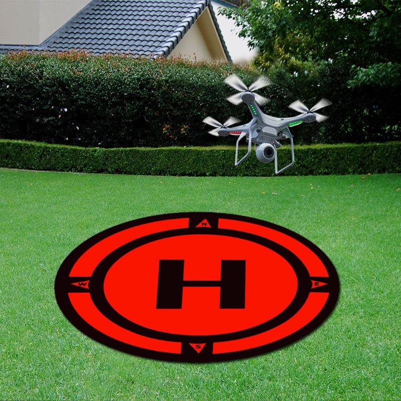Wewnętrzne Zewnętrzne Maty Lądowania dla Dronów Kolorowe Znakowanie H Kompasem Podkładki Lotnicze dla Sprzętu do Fotografii Powietrznej
