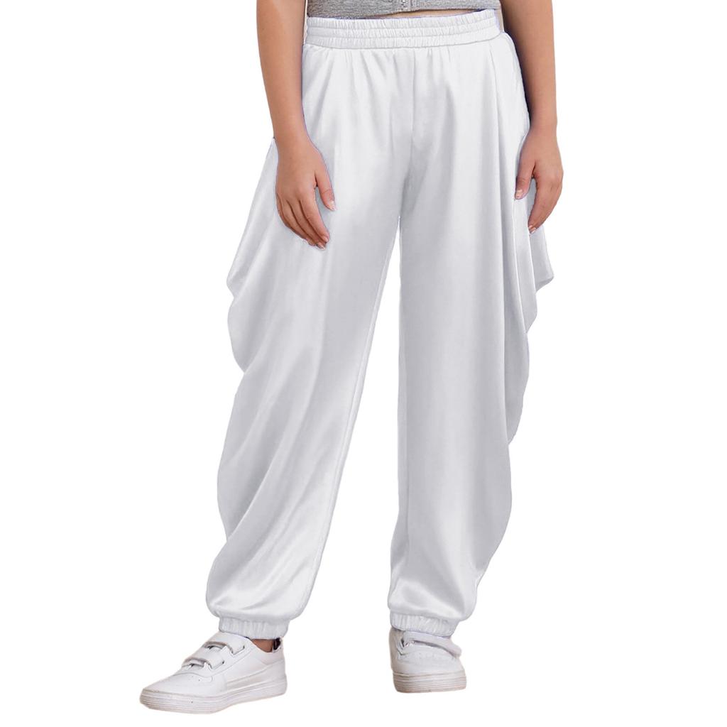 Chlapecké saténové kostýmy na halloweenskou cosplay tématickou párty Dhoti kalhoty Elastický pas Volné pytlovité kalhoty