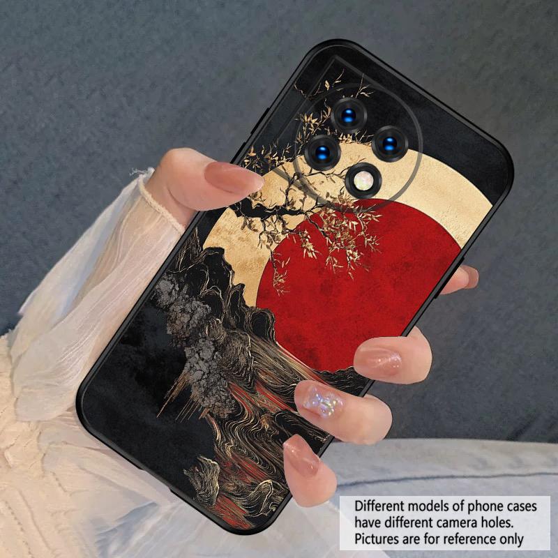 

Sunset Black River For Oneplus 8T 9 9R 10 Pro 11 12 13 13R 5G ACE 5 Nord2 4 CE 3 4 Lite N20 SE N200 silicone soft phone case Nord CE4 Lite