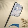 Long Handle Chinese Style Fan Exquisite Decorative Fan Home Decoration Hand Held Fans  Summer