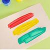 Eco-Friendly 12 Color Acrylic Paint Strips for Kids - Waterproof, 2ml DIY Stone Painting Set in Compact Box