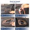 4PCS Wood Grain Door Handle Bowl Covers for Chevrolet Colorado 2014+ Accessories