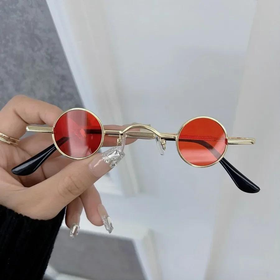 Minimalist Round Designer Sunglasses Women Men Small Frame Colorful Sun Glasses Female Male Brand Fashion