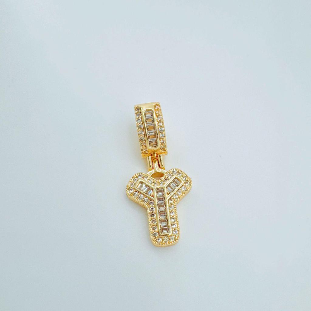 European Rock Candy Necklace: 26-Letter Pendant, Hip Hop Fashion Jewelry Accessories