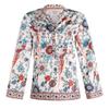 Autumn New Trendy Printed Loose Shirt - Bohemian Long Sleeve Button-Up with Bell Sleeves Button Shirt S-5XL