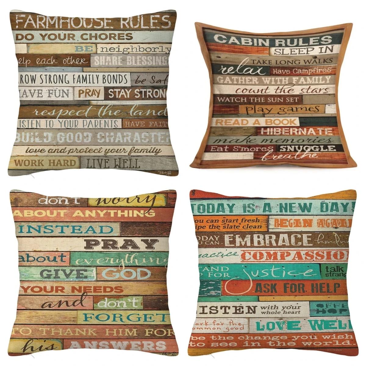 

Retro Retro Style Printed Polyester Pillowcase, Living Room Sofa Cushion Cover, Household Pillow x xInch 66x66cm