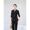 Women's High-End Double-Breasted Suit Set: New Spring/Autumn Style, Perfect for Professional and Formal Look