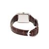 CASIO Casio STANDARD Cheap Casio Watch Ladies Simple Square Business Casual Leather Brown LTP-V007L-7E2 [Parallel Import]