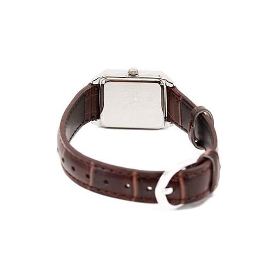 CASIO Casio STANDARD Cheap Casio Watch Ladies Simple Square Business Casual Leather Brown LTP-V007L-7E2 [Parallel Import]