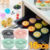 Kitchen Reusable High-Temperature Resistant Silicone Muffin Cups DIY Donut Cake Jelly Pudding Egg Tarts Ice Cube Molds