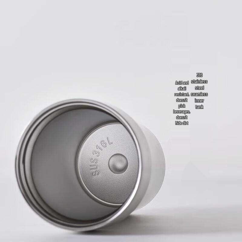 Ouleike 500ml Dual-Drink 316 Stainless Steel Travel Mug