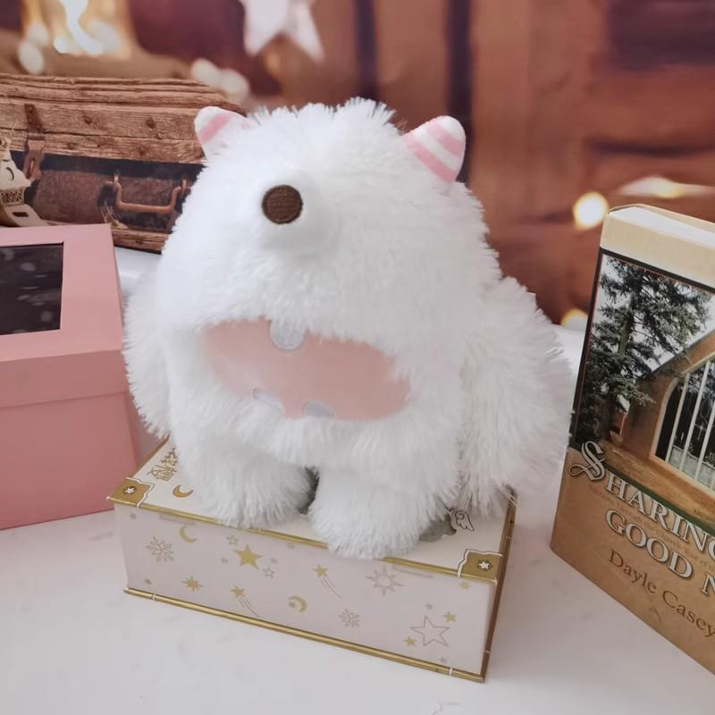 New little monster plush toy, cartoon big-eyed monster doll, doll explosive Shanghai style elf little monster pillow 23cm