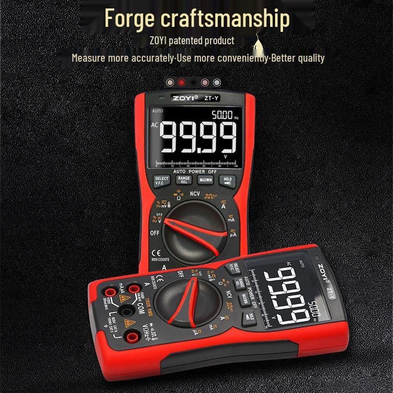ZOYI ZT-Y1Y2Y High Precision Auto Multifunction Digital Multimeter - Burn-Proof for Electricians