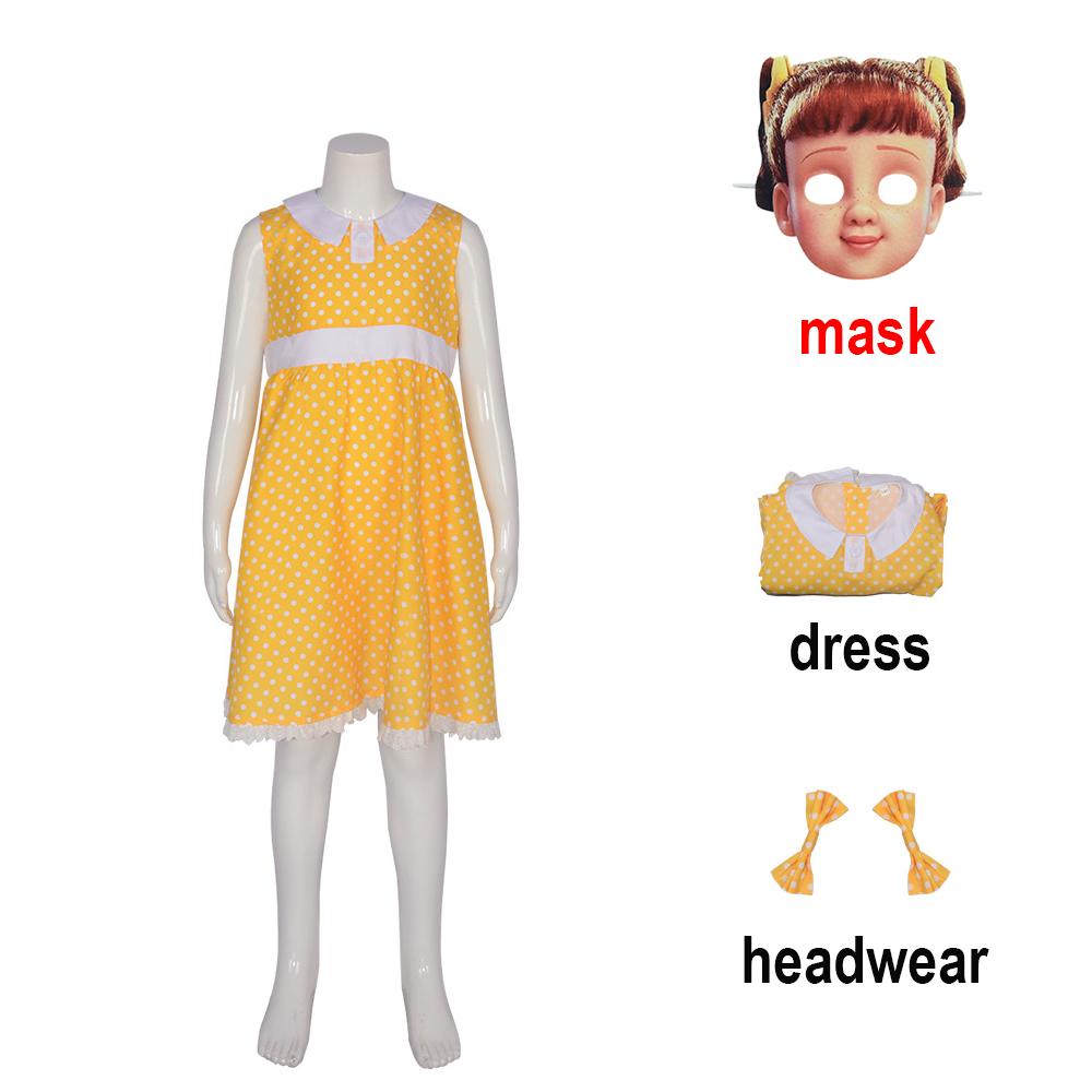 Toy Gabby Cosplay Dress Costume Beast Kingdom Gaby Yellow Dresses Hoodie Kids Story Pants Girls Sweater Cartoon Woody Fancy