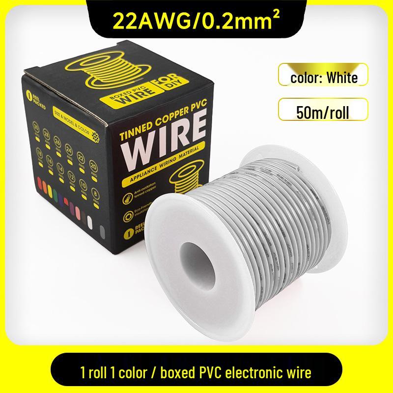 1007 PVC Electronic Wire 16AWG-30AWG Tinned Copper, Flying Lead Aviation Wire