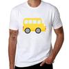 Yellow Bus TShirt Basic Short Sleeve TShirt for Unisex