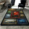 Arowana Collection Pattern Rug Floor Mat for Living Room or Bedroom Soft and Comfortable Carpet a Gift for Birthday and Holiday.