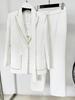 2026 High Street Spring Fashion: Rhinestone Suit Jacket & Trousers Scarf Set for Women