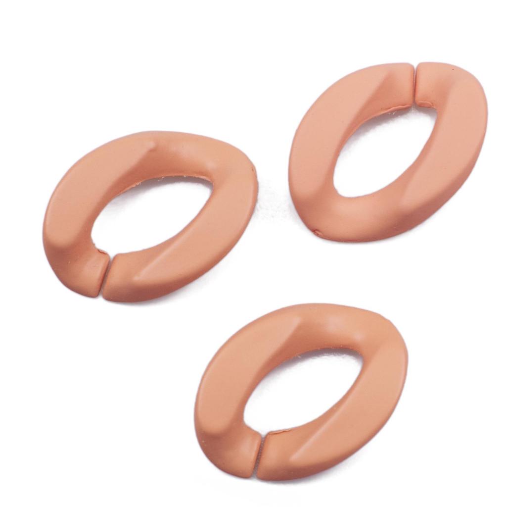 Acrylic Matte Hand-Feel Paint with Chain Insert Buckle and Jump Ring for DIY Jewelry and Phone Cases
