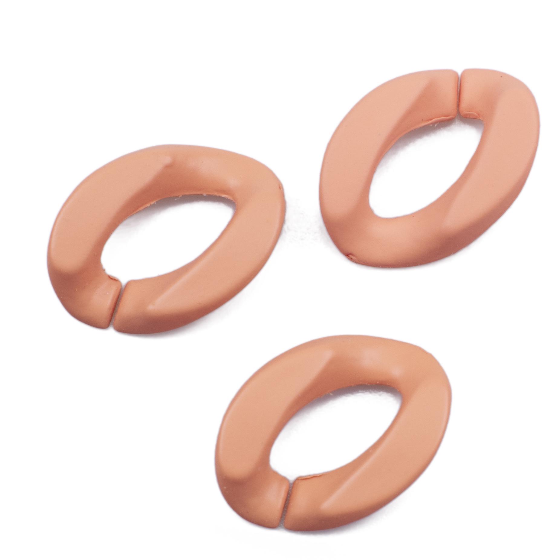 

Acrylic Matte Hand-Feel Paint with Chain Insert Buckle and Jump Ring for DIY Jewelry and Phone Cases Package of 100 (17*23)