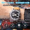 Quartz 5 ATM Water Luminous Genuine Leather Dual Large Suitable for Job Gift Men's Watch, Analog-Digital Watch, Resistant, Hands, Strap,