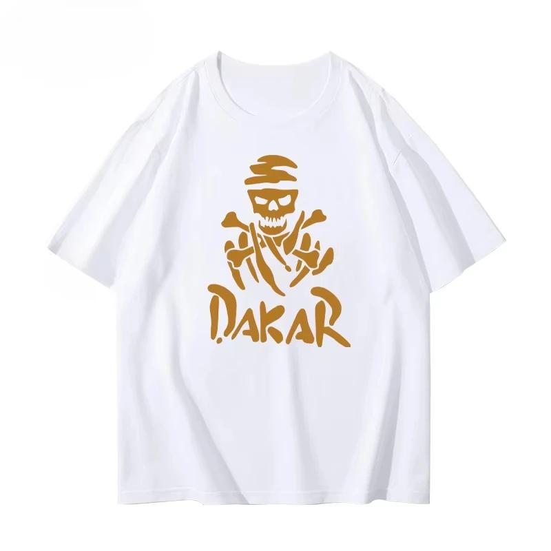 Dakar Rally Short Sleeve Cotton T-shirt 2025 Summer High-end Men Women Casual T-shirt Fashion Streetwear Outdoor Soft Top Tees