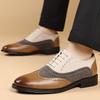 Luxury Men Dress Shoes Retro Brogue Shoes for Men Comfortable Business Casual Footwear High Quality Men Party Wedding Shoes 2025