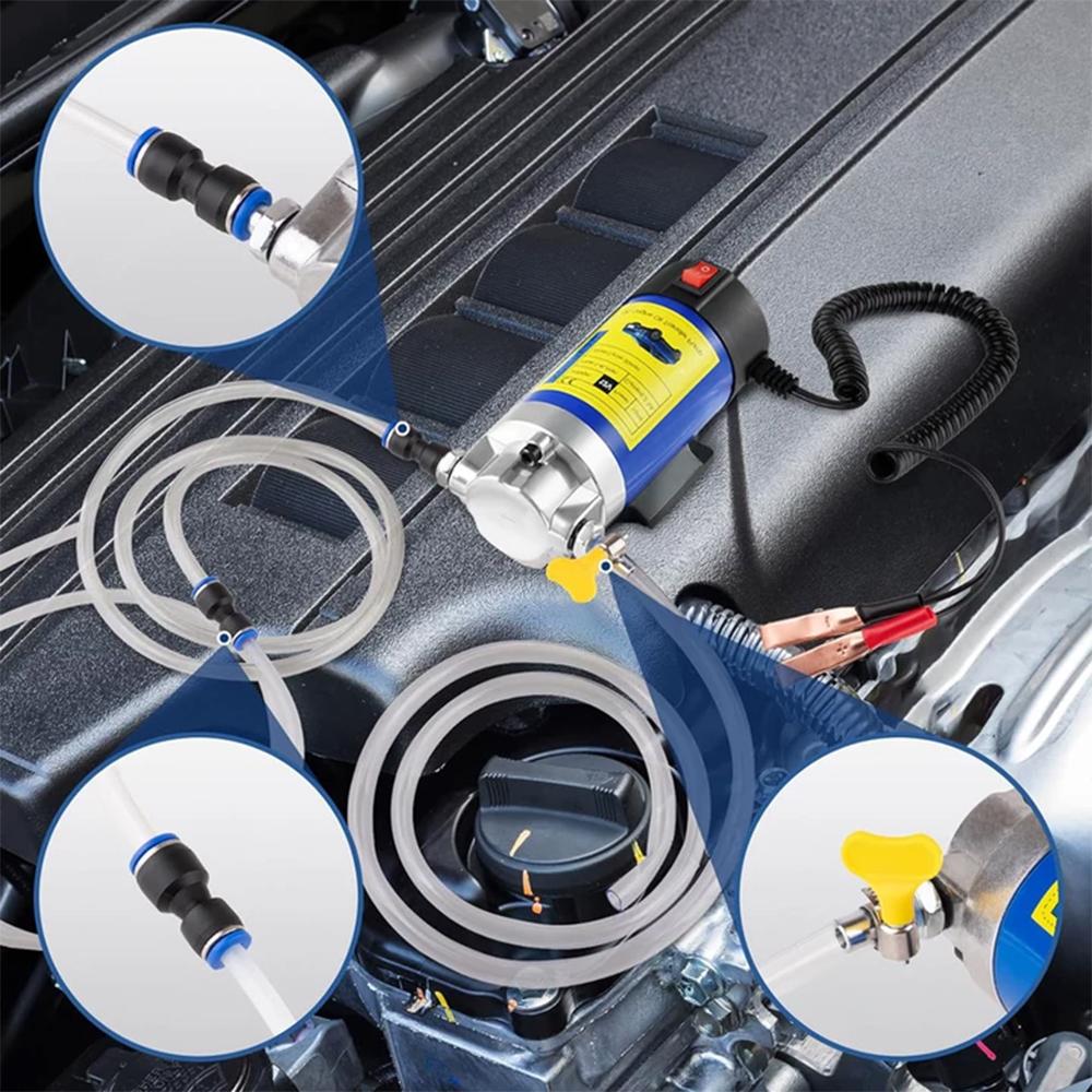 Tragbare Ölpumpe 1-4L/min 12V Flüssigkeitssauger Elektrische Kraftstoffwechselpumpe Siphonwerkzeug für Auto Motorräder Boote