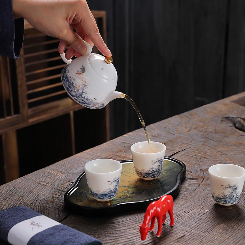 Dehua Mutton Fat Jade White Porcelain Guifei Teapot