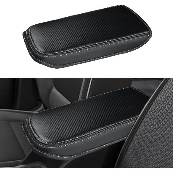 INTGET Center Console Cover for 2024 2025 Chevy Trax Leather Armrest Cover Middle Arm Rest Cover Central Console Lid Protector for 2024 2025