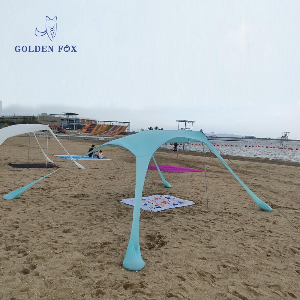 Golden Fox Outdoor Beach Canopy: Lycra Fabric UV50 Sun Protection Tent