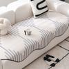 Modern Irregularity Chenille Sofa Covers Plush Sectional Couch Non Slip Sofa Slipcover Furniture Protec Cushion Carpet Bath Mat