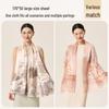 Shanghai Story 100% Silk Print Shawl Scarf