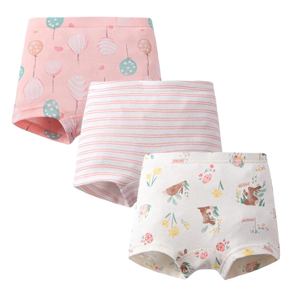 Girls' 100% Cotton Boxer Briefs - Toddler and Baby Underwear
